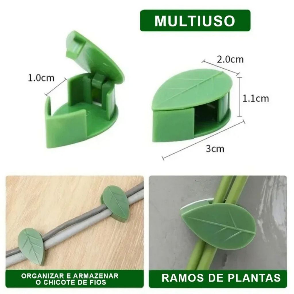 Kit Gancho Adesivo Parede Planta Suporte Conduzir Fixação · foto 2