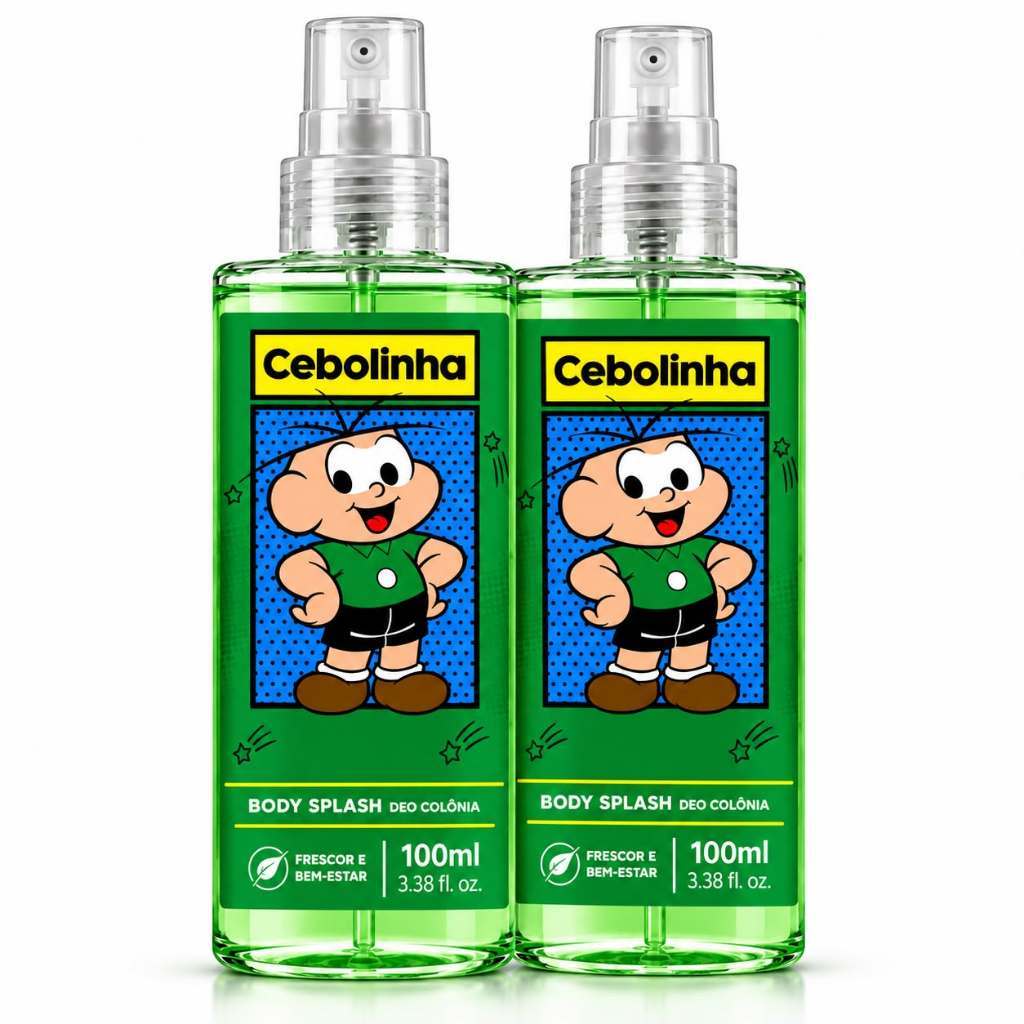 Deo Colônia Cebolinha 100ml -  refrescante e alegre para o dia a dia
