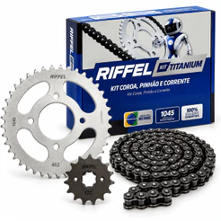 Kit Relação Transmissão Tração Honda NXR 150 BROS ES KS ESD 2003 A 2015 Original Riffel