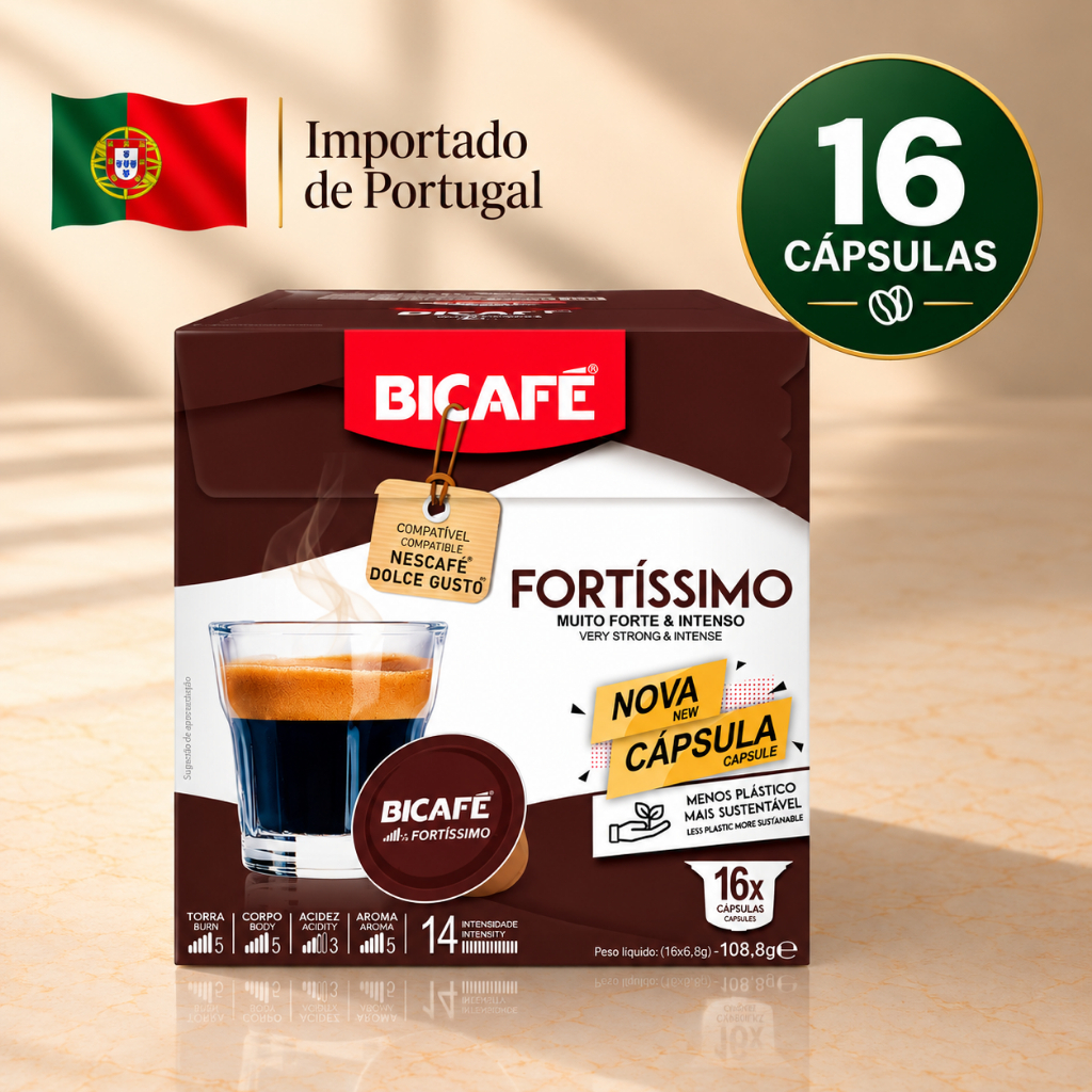 Cápsula Importada De Café Bicafé Fortíssimo Compativel Máquinas Dolce Gusto