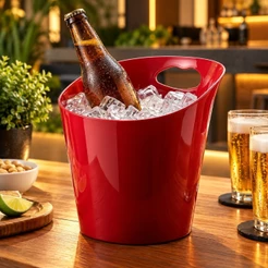 Kit Baldes de Gelo para Cerveja, Champagne, Espumante 5 Litros Para Festa Churrasco Linha Eco Fosco
