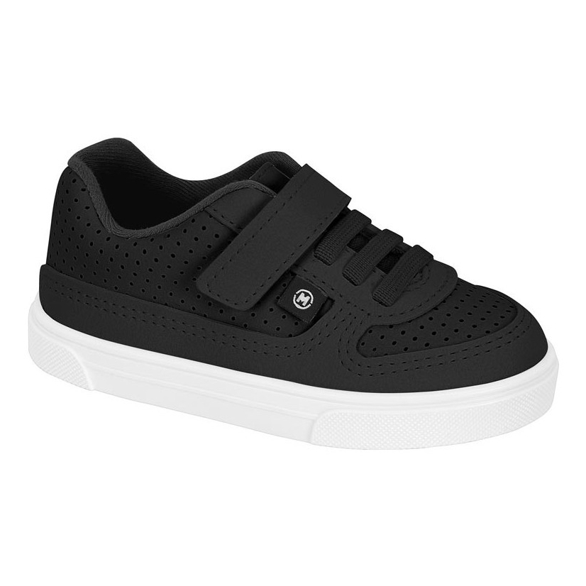 Tênis Infantil Menino Branco Preto Confortável Macio Calce Fácil Molekinho Original · foto 2