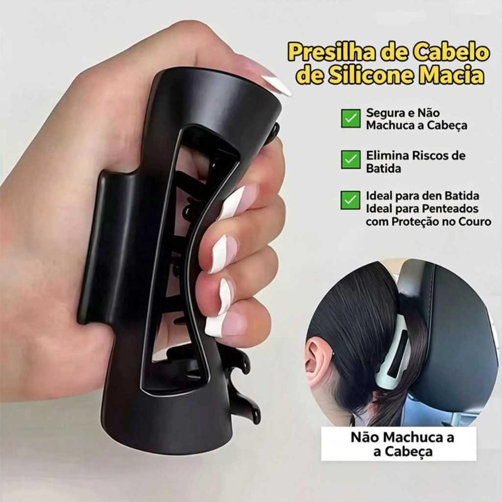 Clipes De Tubarão De Silicone Macio Que Não Têm Medo De Cair  Volume De Cabelo De Tamanho Grande E Para Mulhere