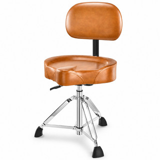 Banco de Bateria Hidráulico com Encosto Ajustável | Assento Ergonômico para Baterista