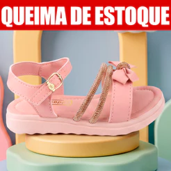Sandália Infantil Menina Verão Confortável Feminina Live