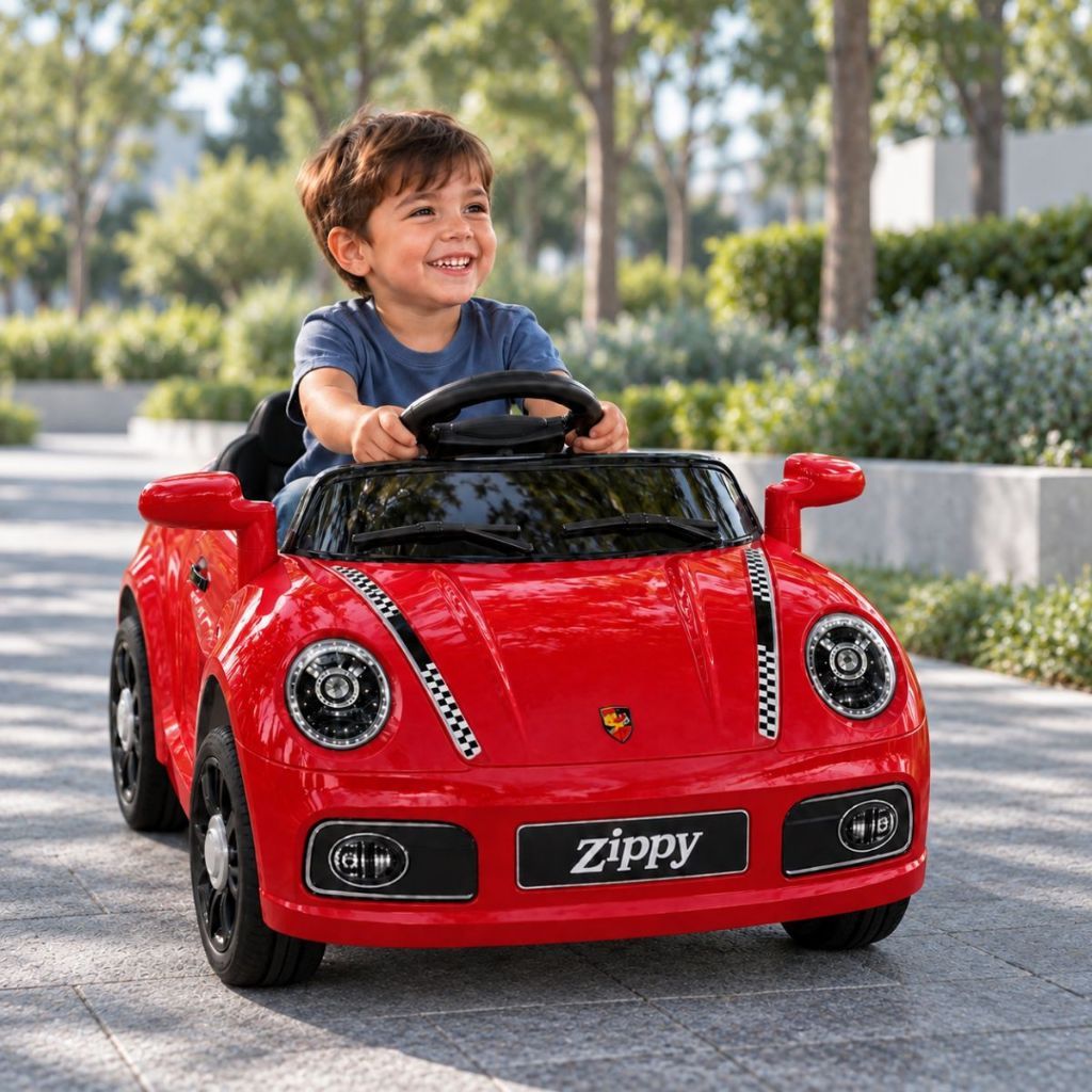 Carro Carrinho Elétrico Infantil 12v Com Música Buzina Luz de Led e Controle