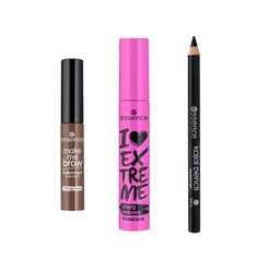 KIT Máscara de Cílios I Love Extreme + Make Me Brow 02 + Kajal 01 essence