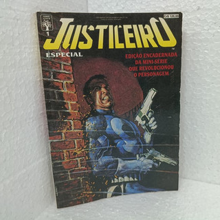 Gibi HQ Justiceiro Especial (1) Edição Encadernada (1990) Formatinho