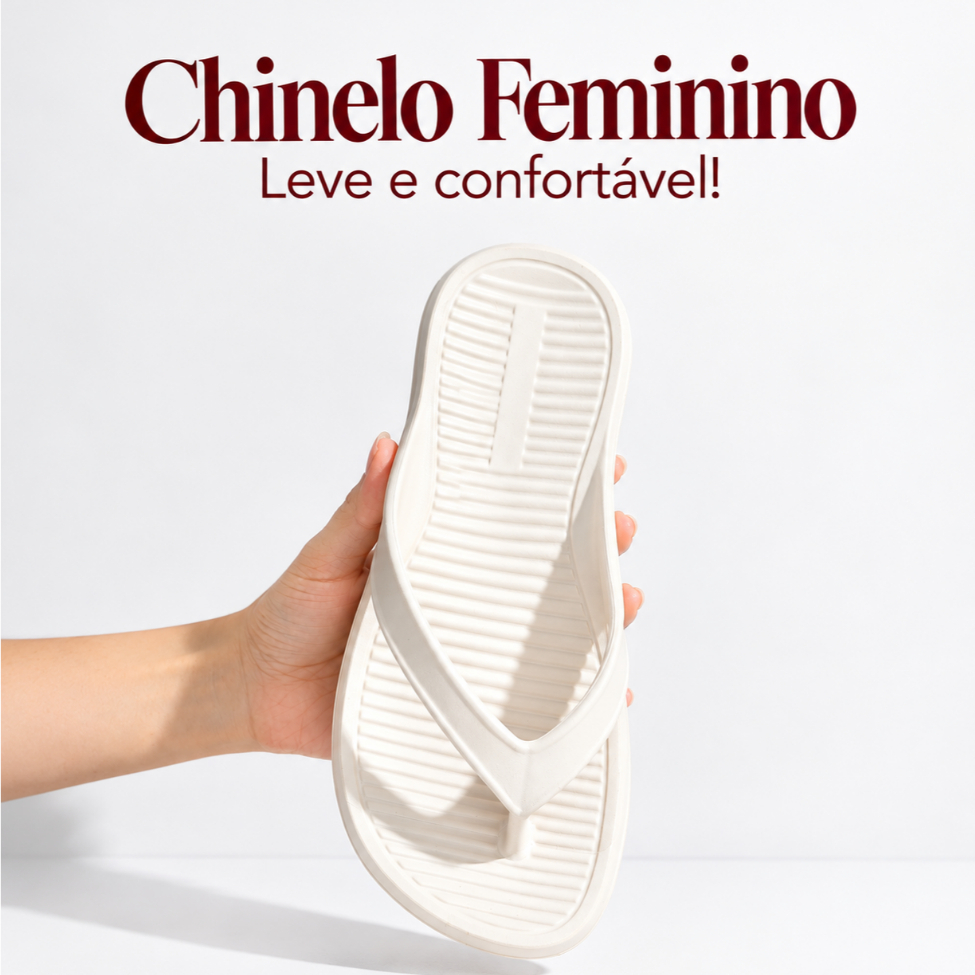 Chinelo Casual Feminino De Dedo | Leve, Confortável Com Solado Antiderrapante | GARANTA JÁ!