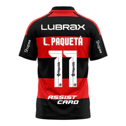 Manto Flamengo Masculina Jogo 1 Adidas 2026 - C/ Kit Patrocínio - L. Paquetá 11