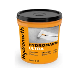 Manta Líquida Emborrachada Impermeabilizante 15KG Hydronorth Hydromanta Branco Balde Cobertura Laje