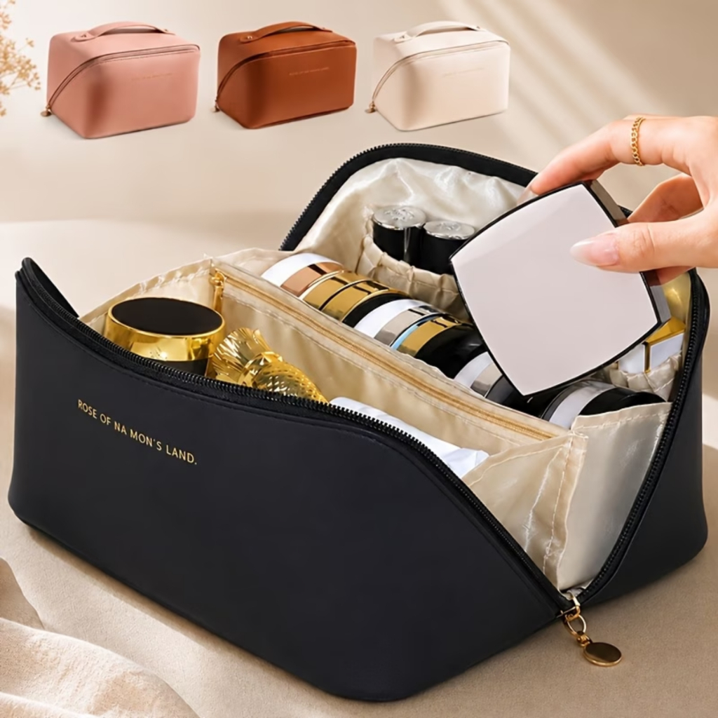Necessaire Feminina Organizador Maquiagem Viagem Blogueira - Bolsa Termica Lancheira Com Alça