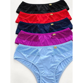 Kit de 5 Calcinha Dilene Tamanho Especial Confortável Com Renda Calça Plus Size Feminina Adulto