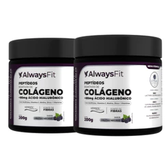 Kit 2x Colágeno Verisol Peptídeos Bioativos, Ácido Hialurônico, Metilfolato, Fibras + Vitaminas e Minerais | 400 g