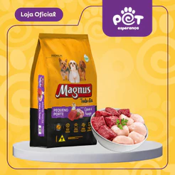 Ração Magnus Todo Dia Cães Adultos Pequeno Porte Sabor Carne e Frango 3kg