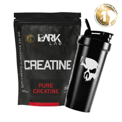 Kit Creatina 100% Pura Monohidratada 300g Refil + Coqueteleira Fuse 700ml - Dark Lab