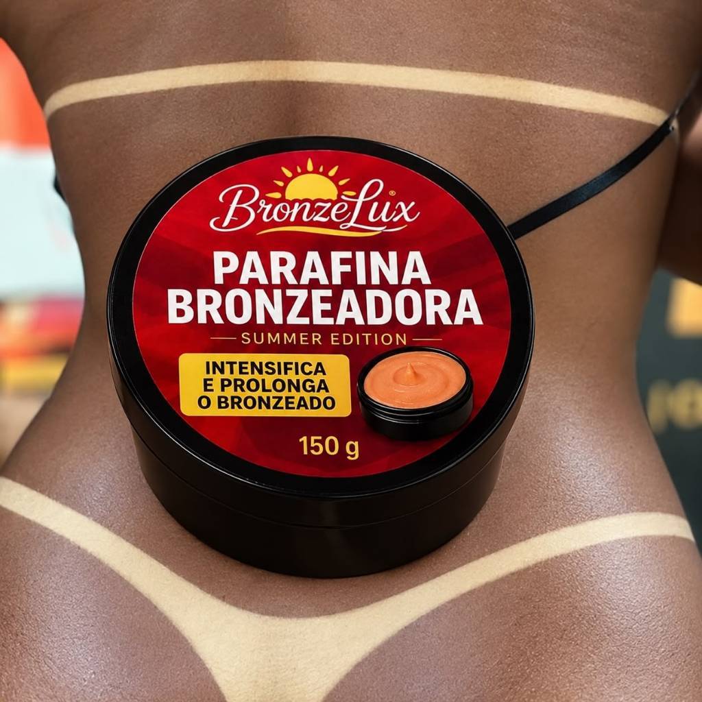 Parafina Bronzeadora Morena Jambo FPS6 Cenoura e Urucum Efeito Fita Isolante 120g