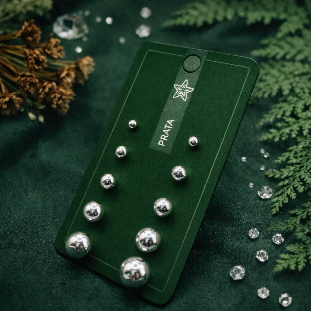 Cartela Brincos Prata 925 Brincos De Bola em Oferta na Shopee