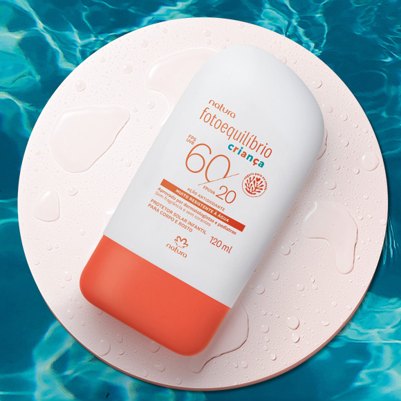 NATURA FOTOEQUILÍBRIO 60/20 AÇÃO ANTIOXIDANTE PROTETOR SOLAR INFANTIL PARA CORPO E ROSTO