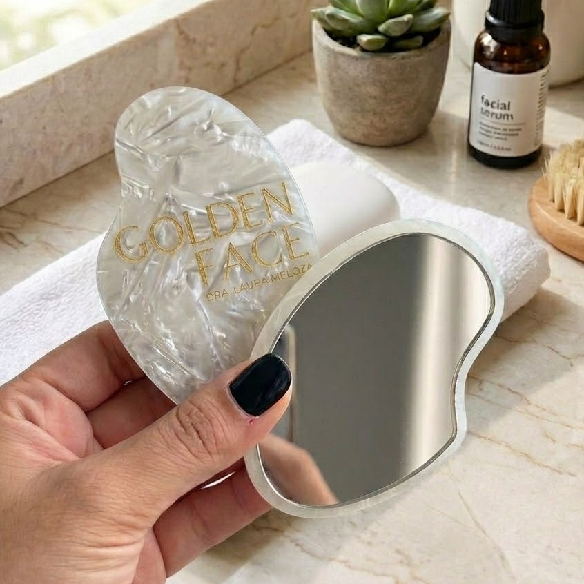 Kit Espelhos De Bolsa Personalizado em Acrílico Luxo Bolsas Beleza Maquiagem Mimo