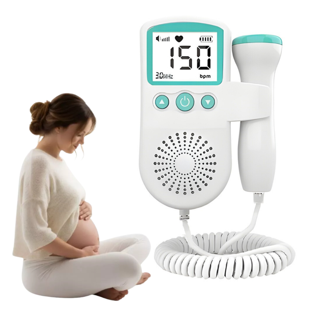 Doppler Sonar Fetal Portátil Ouça os Batimentos do Bebê em casa