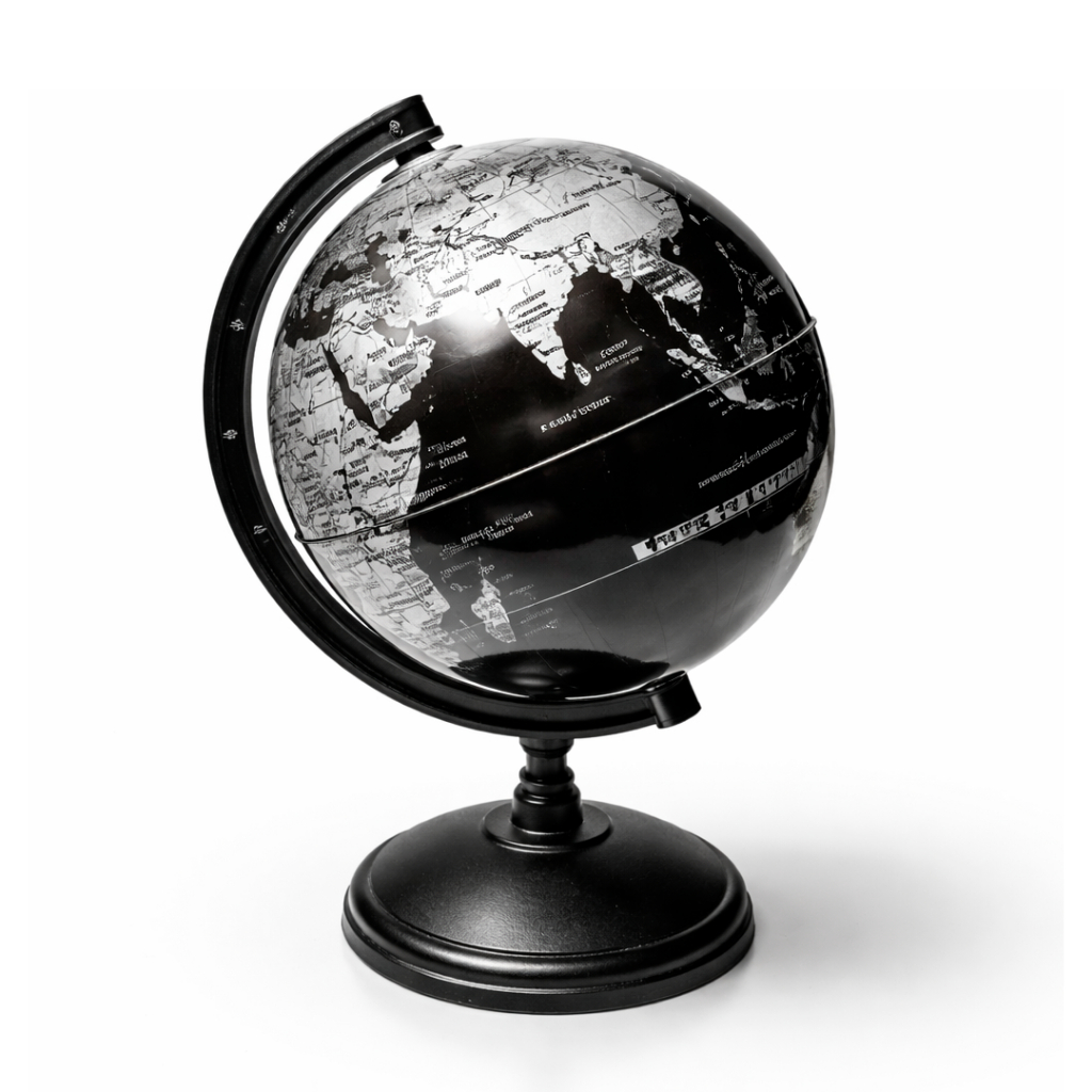 Globo Terrestre Mapa Mundi Atlas Estudo Decoração Escola Enfeite Mesa