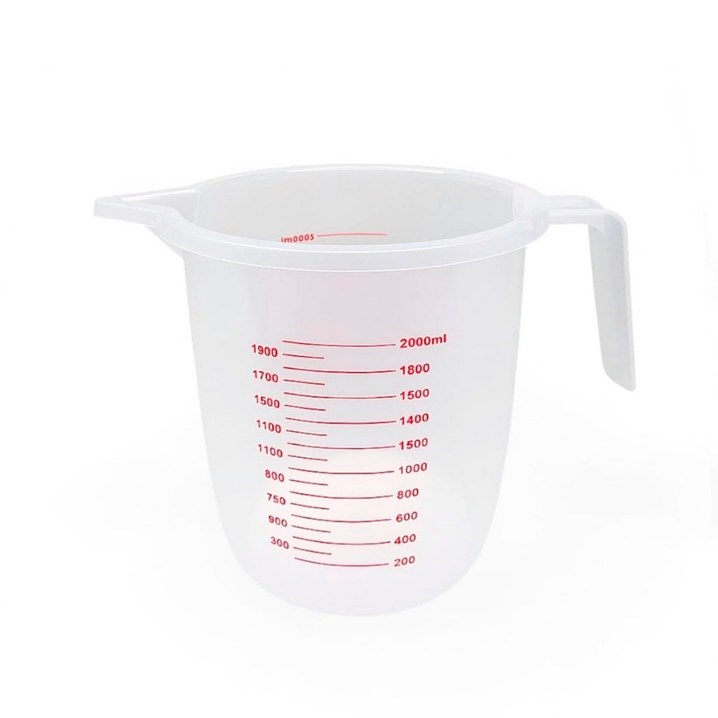 Jarra de Medição Em Plástico 2 Litros Resistente Com Bico