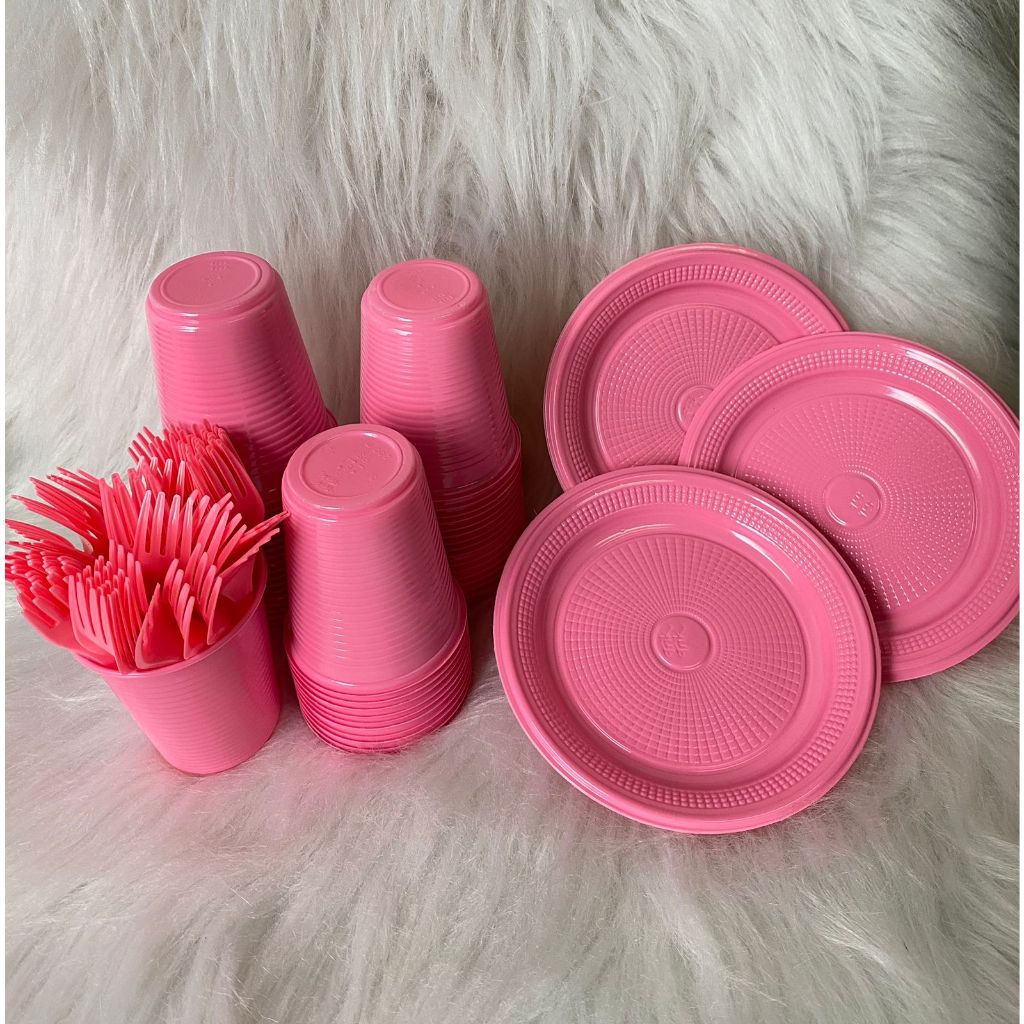 KIT ANIVERSÁRIO ROSA 150 PEÇAS em Oferta na Shopee