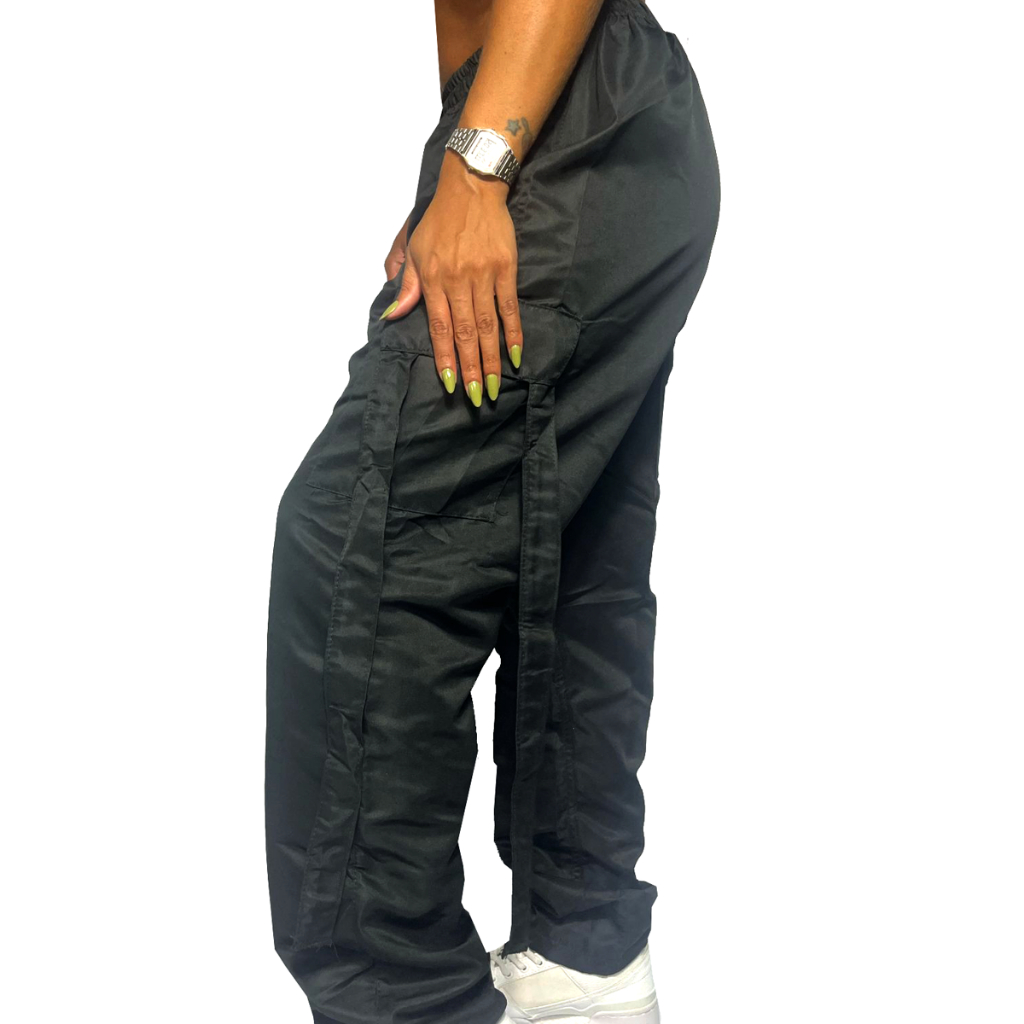 Calça Parachute Tactel Cargo Estilo Streetwear Confortável