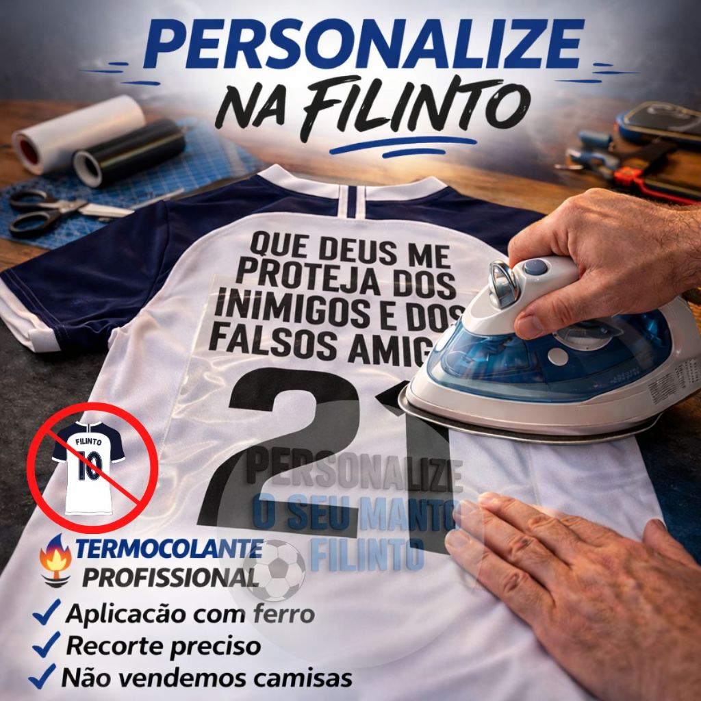 Termocolante Patch Vulgo Frase Personalizado Para Camisa Times Futebol