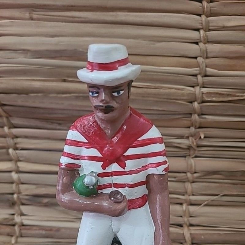 IMAGEM EM GESSO MALANDRO DO BAIANO 20CM
