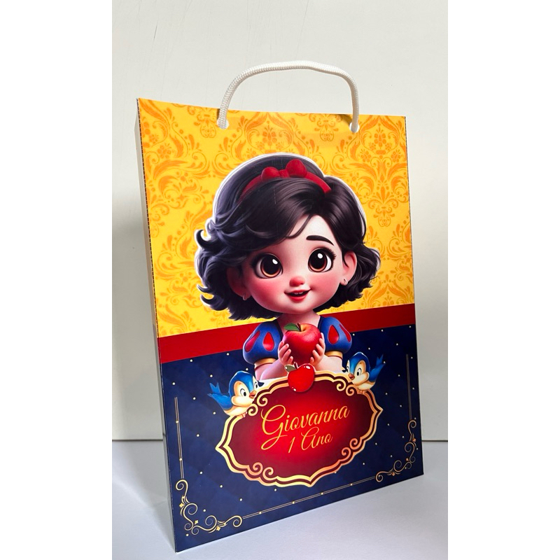 Sacolinha Personalizada Princesa Baby | Sacola Surpresa Infantil | Lembrancinha Festa Menina