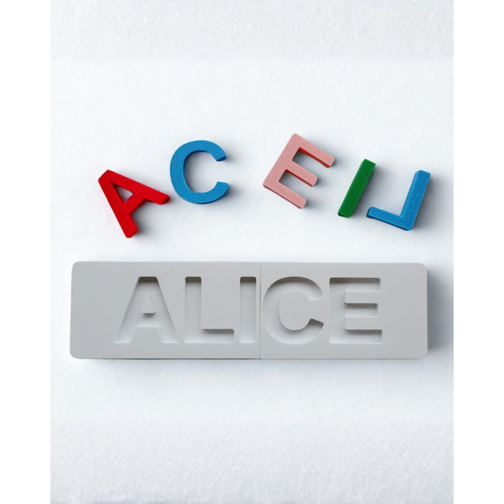 Brinquedo de Encaixe Personalizado com Nome da Criança | Presente Educativo | Até 10 Letras