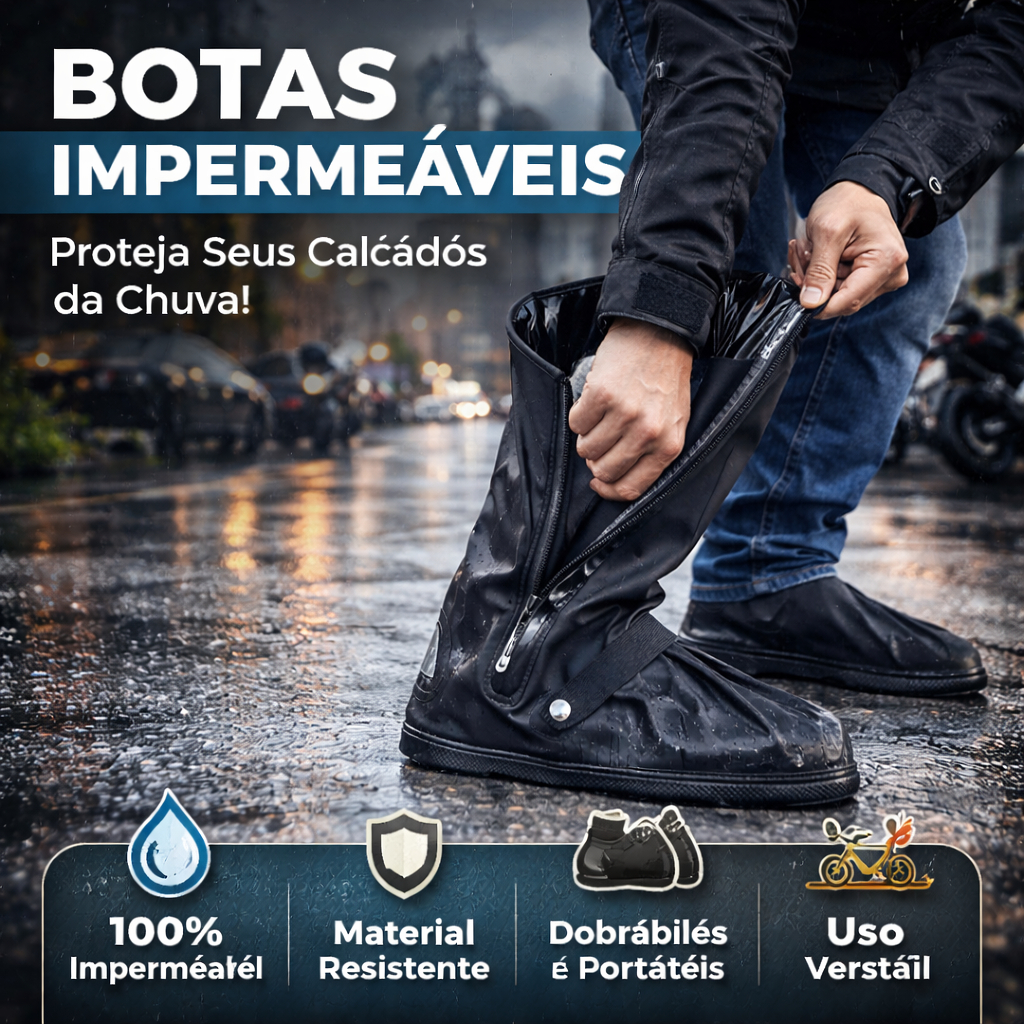 bota Galocha Impermeável Polaina Unissex para Chuva Motoqueiro  Cobre Sapato Borracha Antiderrapante em Oferta na Shopee