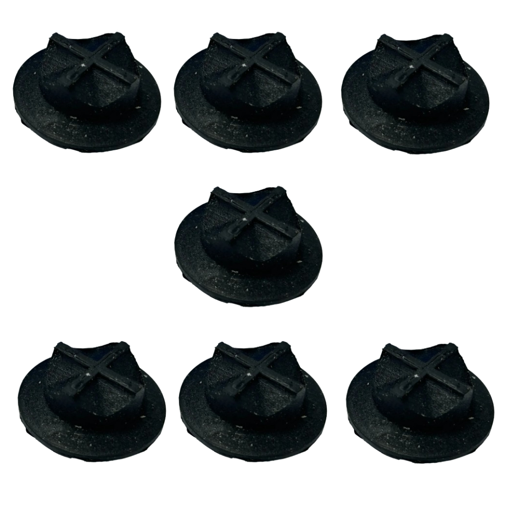 Kit c/7 Tampão Vedador Válv. Dreno Assoalho - GM Monza Kadett Chevy Omega - 52281465/ 230319
