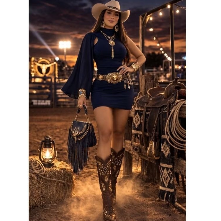Vestido Feminino Nula Manga Moda Gringa Paty Suplex Premium Modela Corpo Festa Show Carnaval Verão