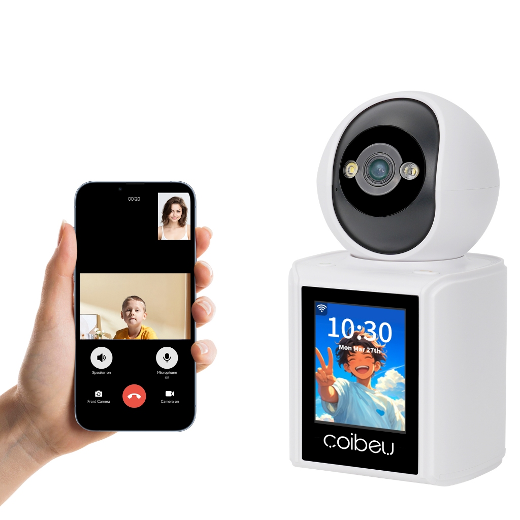 Coibeu Câmera Segurança Sem Fio Tuya Smart 3MP Monitor Bebê Pet Visão Noturna HD