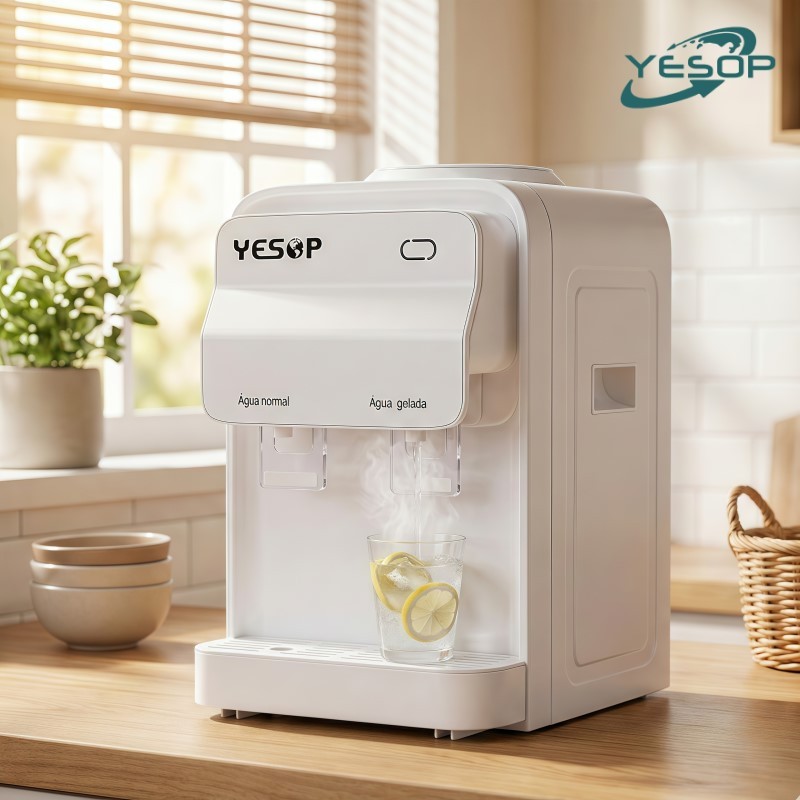 YESOP Bebedouro De Mesa De Água Bivolt 127V-220V Água Gelada E Natural Galão 10-20 Litros Branco em Oferta na Shopee