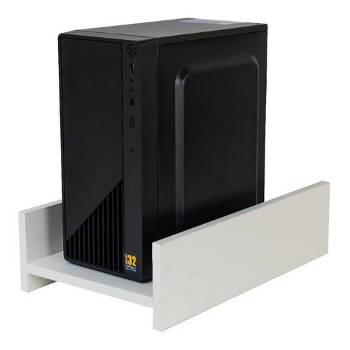 Suporte P/ Cpu E Estabilizador Branco Sem Rodinhas De Chão