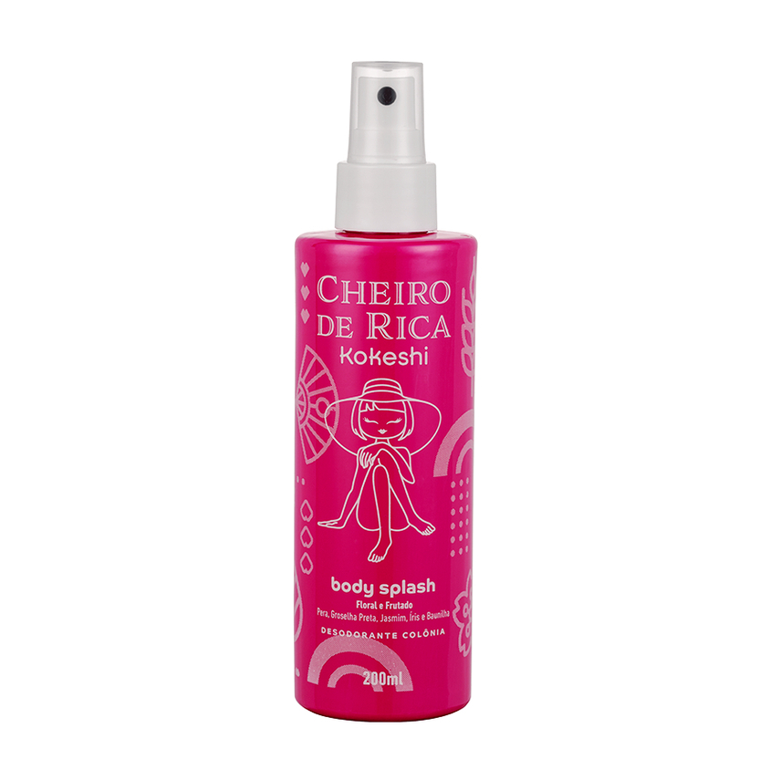 Body Splash Corporal Cheiro de Rica N1 Kokeshi 200ml Floral Frutado em Oferta na Shopee