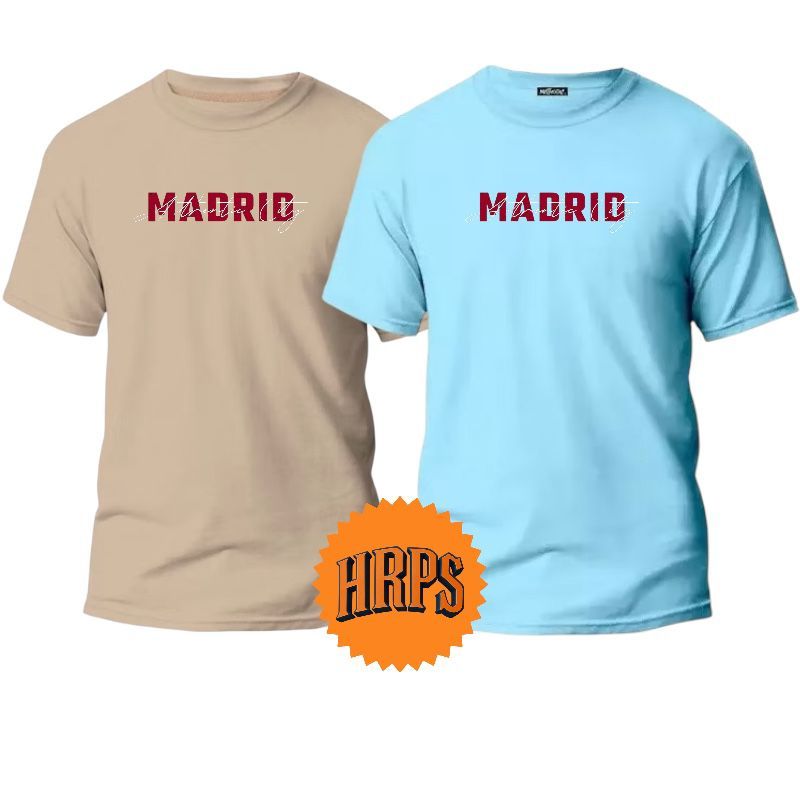 kit 2 camisetas estilosas verão academia casual 100% algodão t-shirt basica estampada