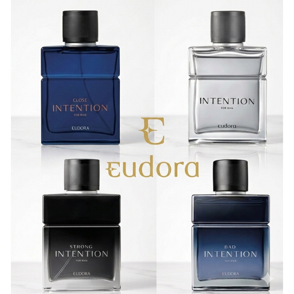 Eudora Colônia Intention 100ml - Todas as Fragrâncias (Bad, Strong, Bold, Close) Original e Lacrado