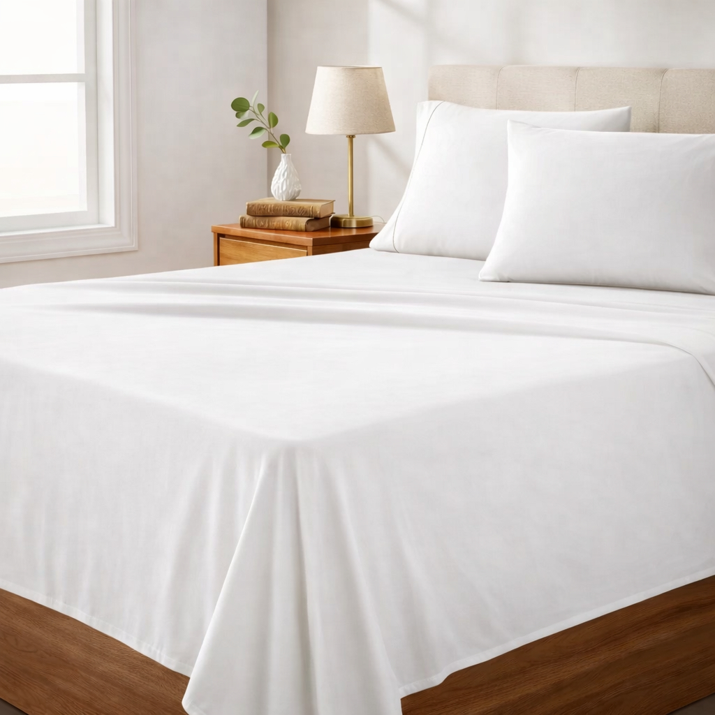 Jogo de Cama 400 Fios Percal Flex Ultra Macio Jogo de Lençol COMPLETO