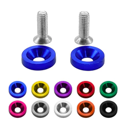 PAR DE PARAFUSO E ARRUELA ANODIZADA M6 TUNING PARA CARRO OU MOTO