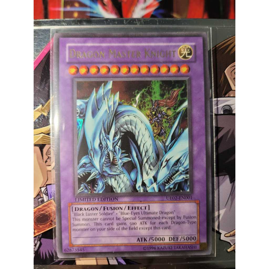 Dragon Master Knight / Supremo Cavaleiro Mestre dos Dragões. Ultra Raro. Carta de 2006 - Yugioh. Original Konami.