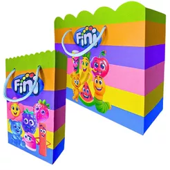 Sacolinhas Bala Fini Colorido 3d Sacolinha para Lembrancinha de Aniversário Infantil Pegue e Monte Sacolas Bolsinha