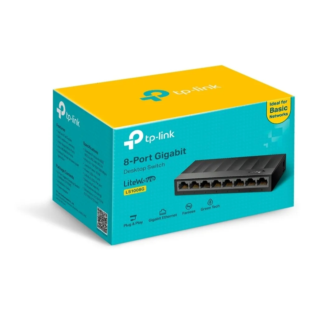 Switch Gigabit Tp-link Litewave Ls1008g 8 Portas