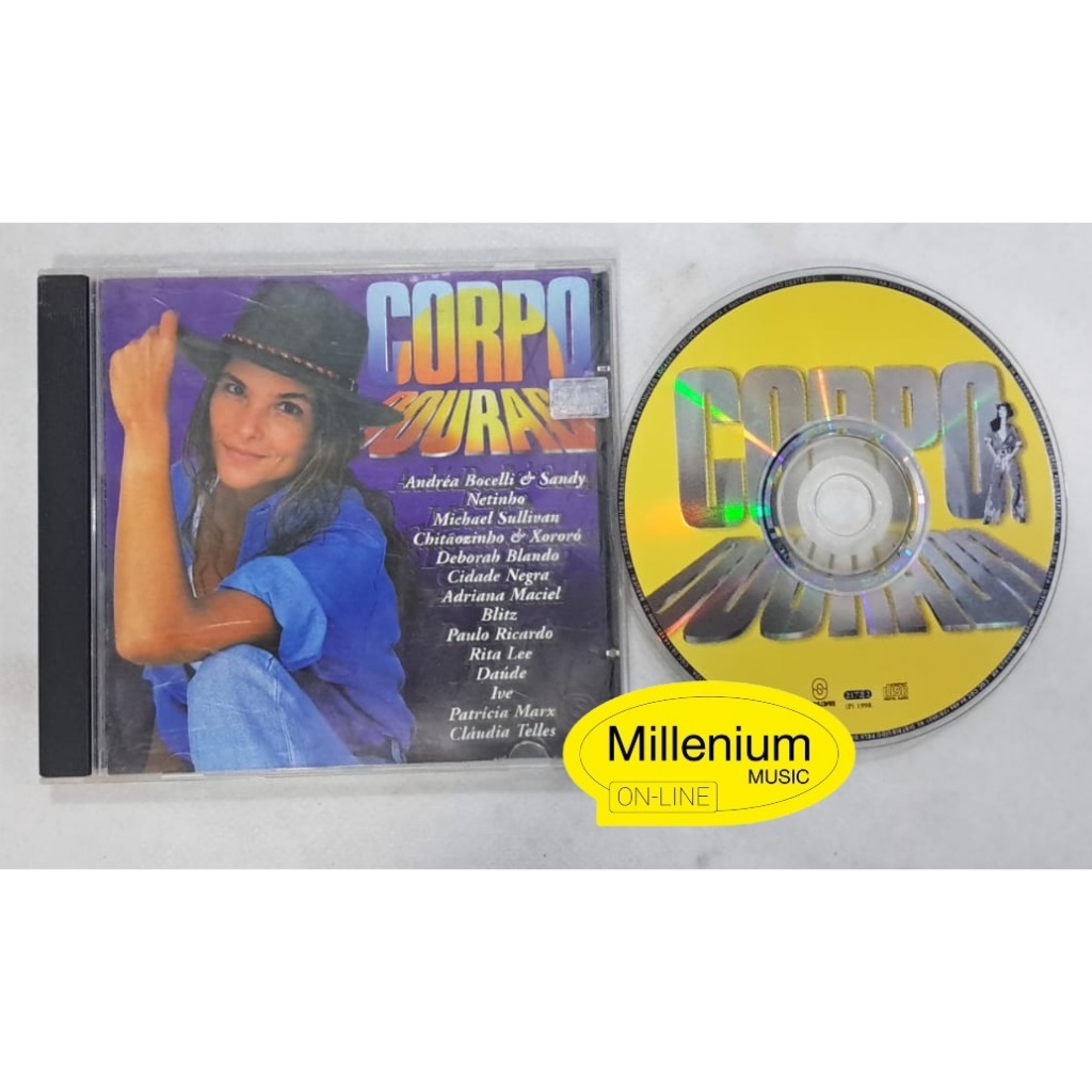 CD  Corpo Dourado Trilha Sonora Nacional Da Novela 1998 Original Gravadora Colecionador Ótimo Estado