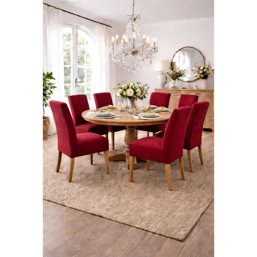 Kit 4,6,8 Capa De Cadeira Malha Gel p/ Mesa De Jantar - Várias Cores