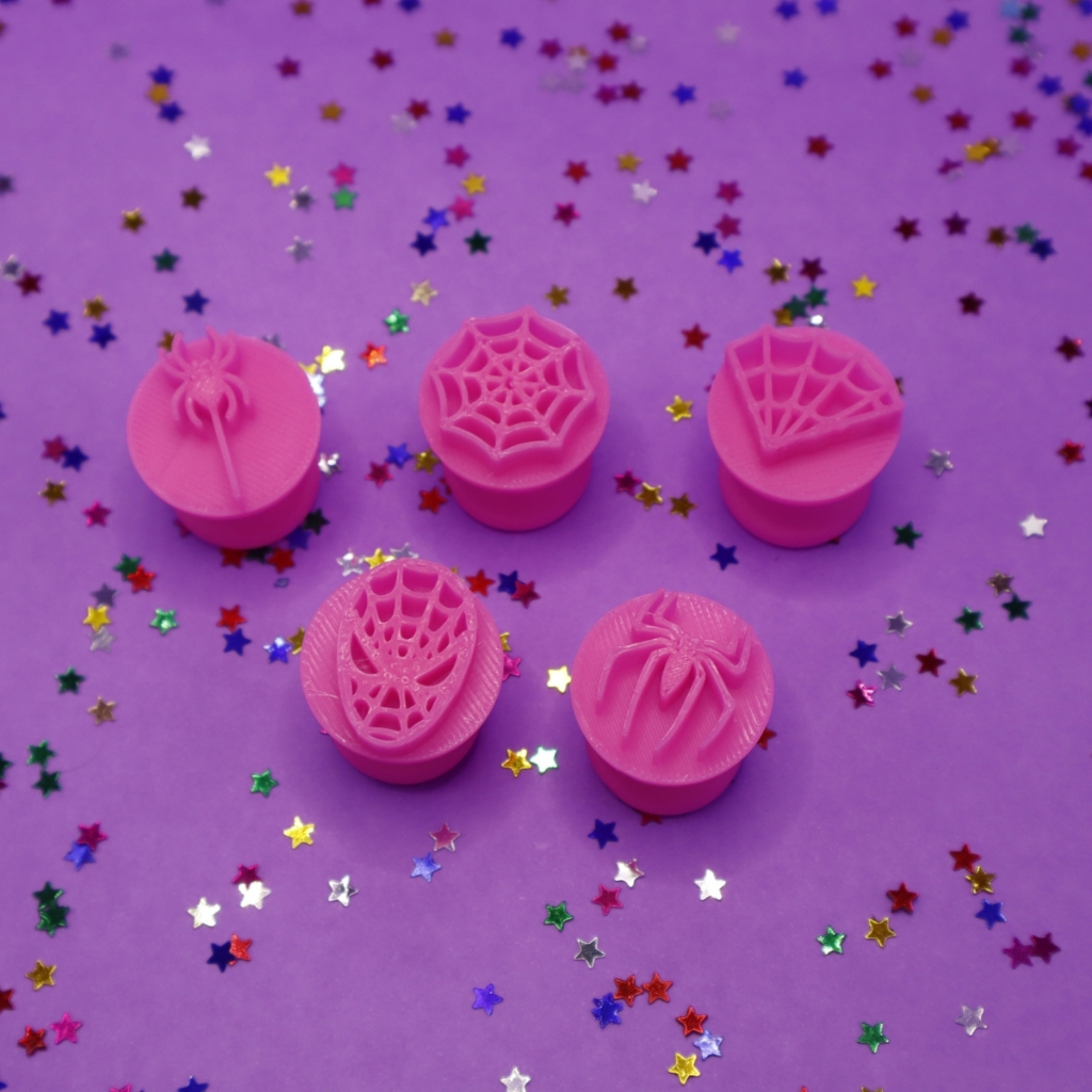 Carimbo para Brigadeiro e Docinhos - Kit 2  SpiderMan Homem Aranha 5un